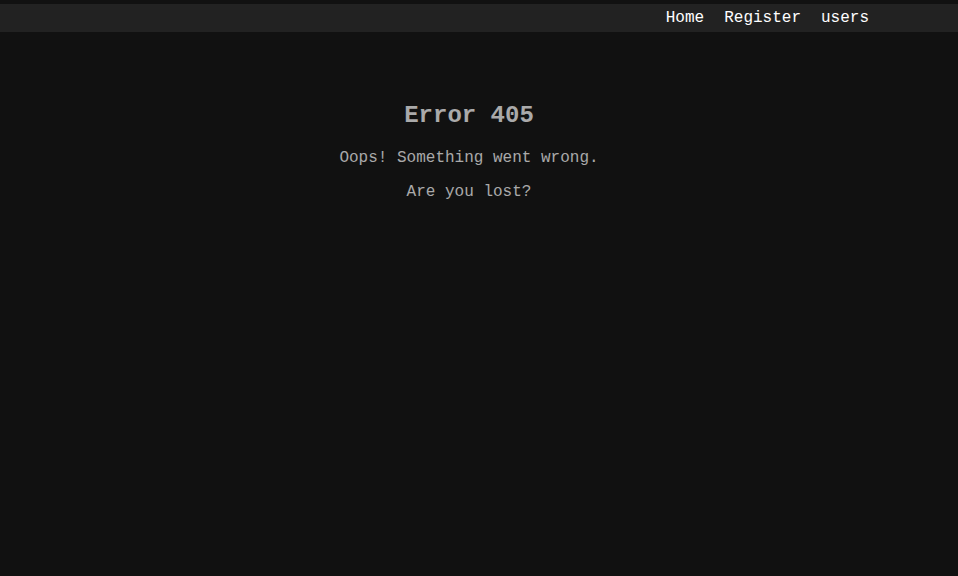 Something went wrong
