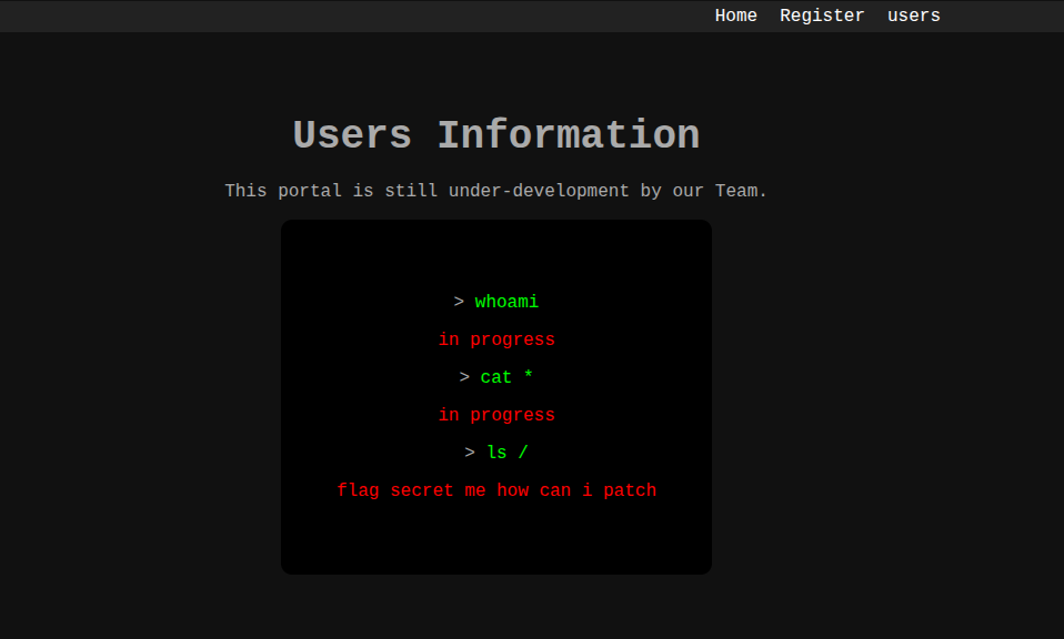 UI of the app