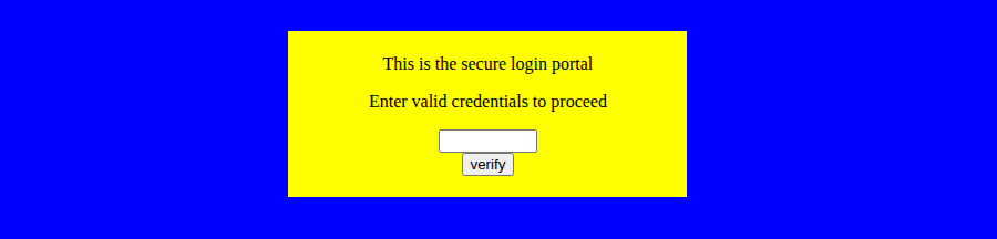 Secure Login Portal